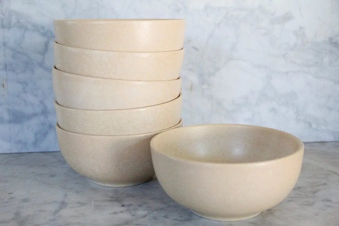 Vintage Pottery Bowls | France 6 Pcs. - Debra Hall Lifestyle