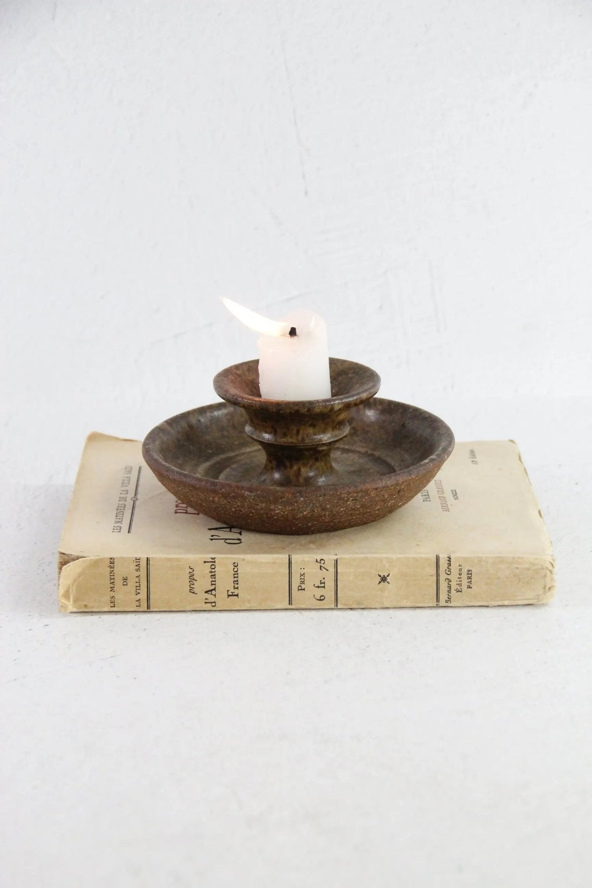 Vintage Pottery Candle Holder | Hand Made Studio Art - Debra Hall Lifestyle
