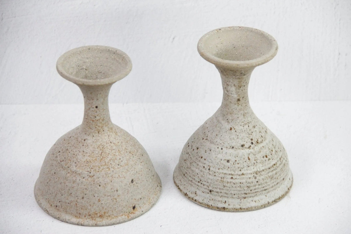 Vintage Pottery Goblets | Neutral Studio Art-Beige - Debra Hall Lifestyle