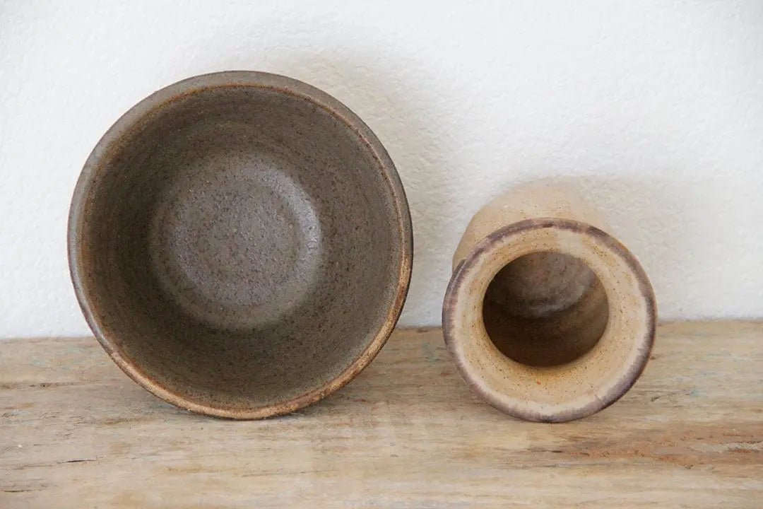 Vintage Pottery | Hand Thrown Studio Vase/Bowl Signed 1979 - Debra Hall Lifestyle