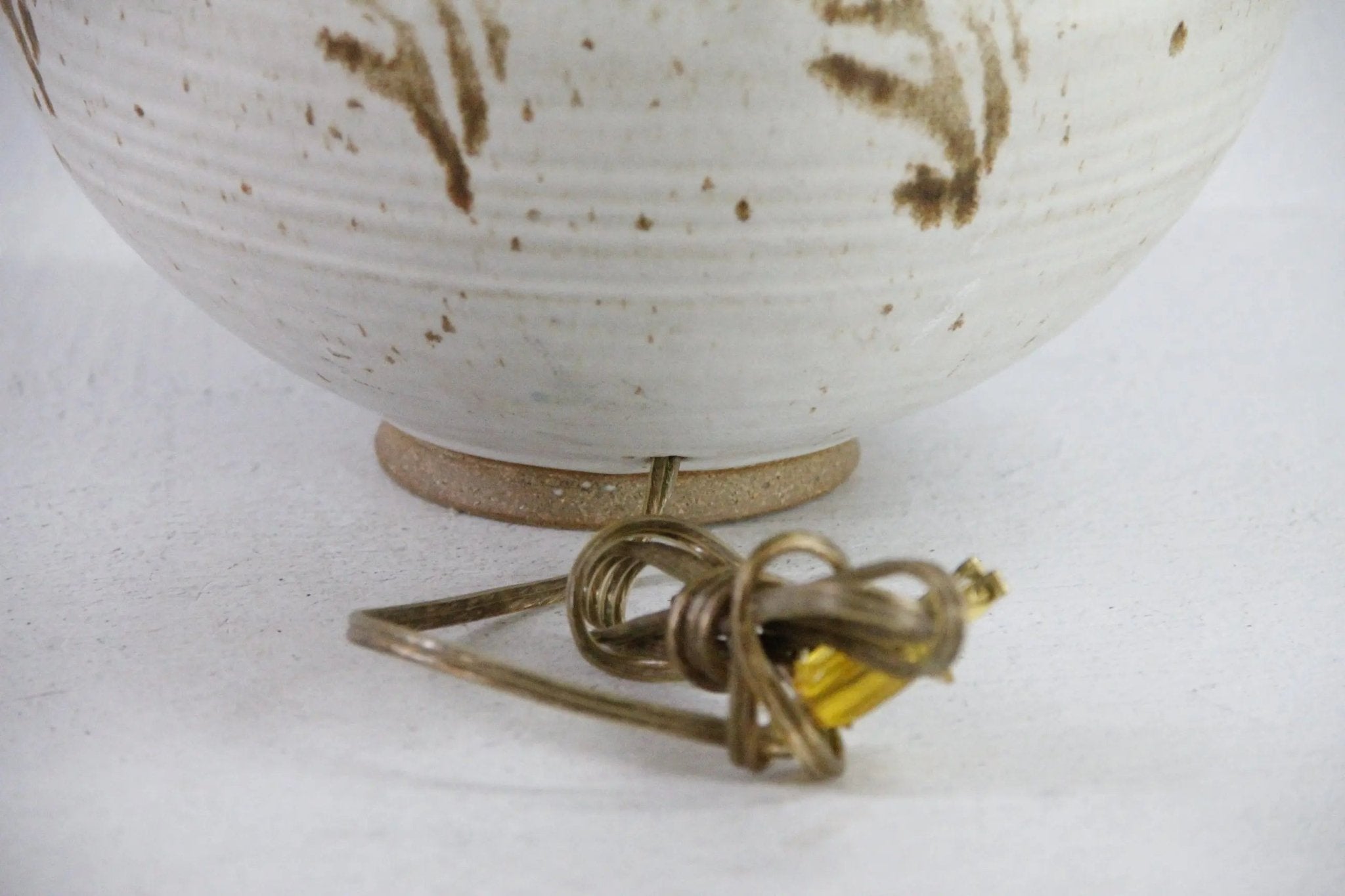 Vintage Pottery Lamp | Midcentury Handmade Table Lamp - Debra Hall Lifestyle