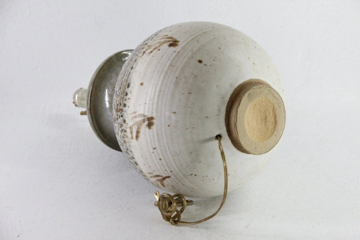 Vintage Pottery Lamp | Midcentury Handmade Table Lamp - Debra Hall Lifestyle