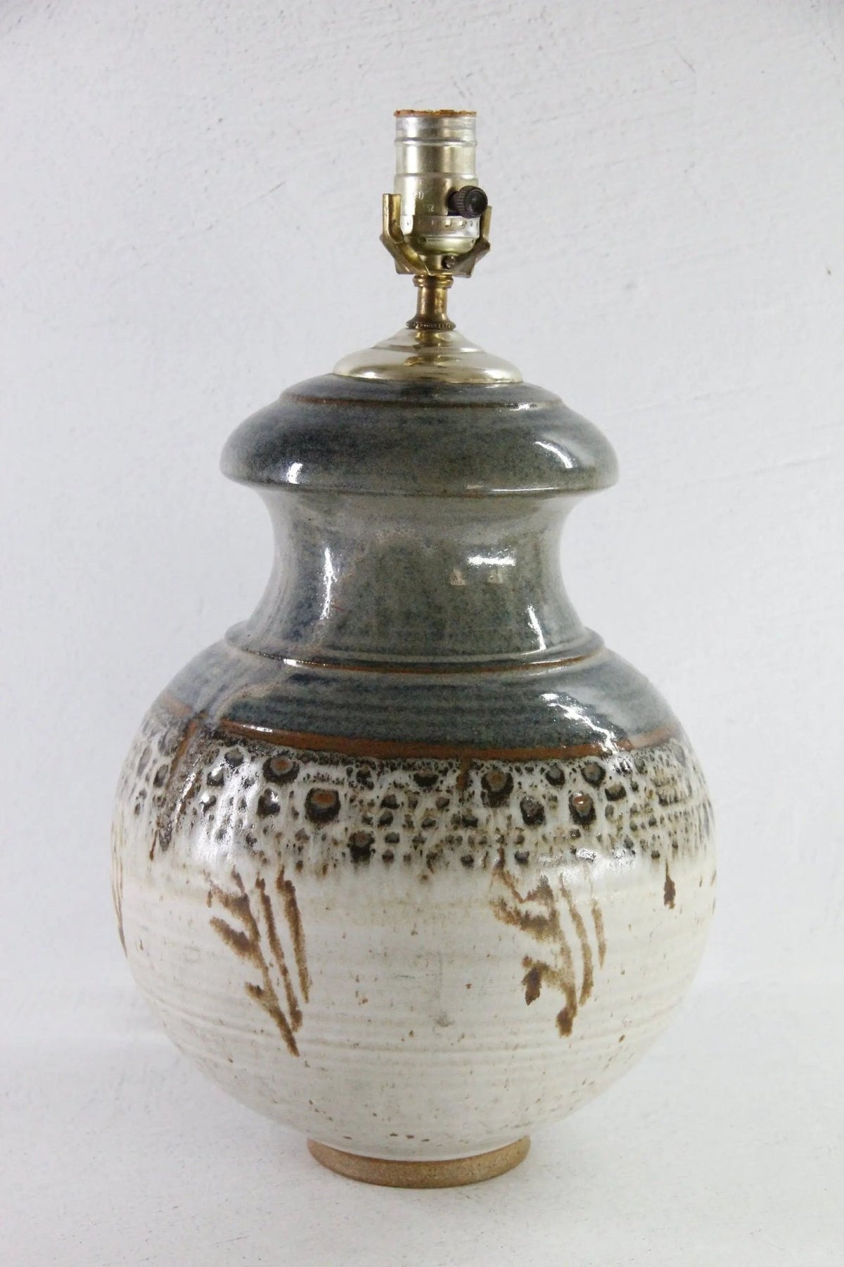 Vintage Pottery Lamp | Midcentury Handmade Table Lamp - Debra Hall Lifestyle