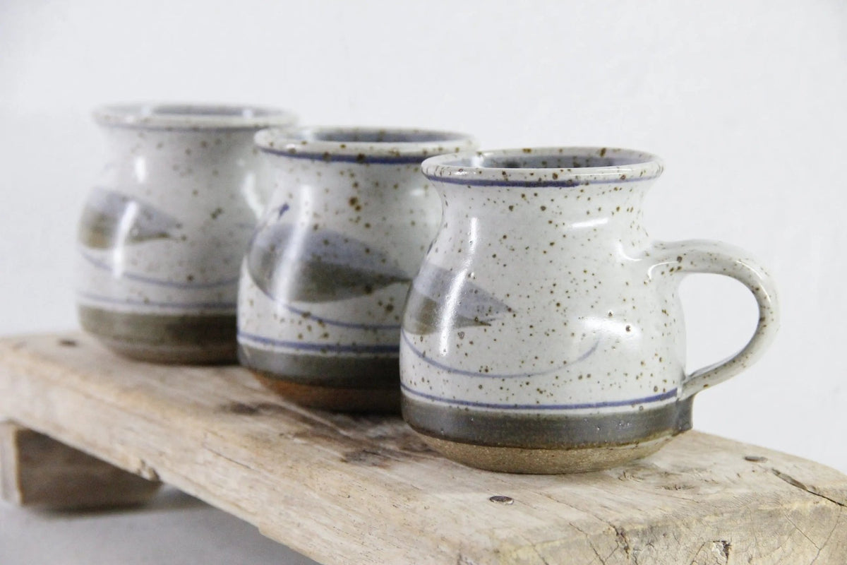 Vintage Pottery Mugs Andrew Hague Askrigg Studio Mug 3 Pc. - Debra Hall Lifestyle