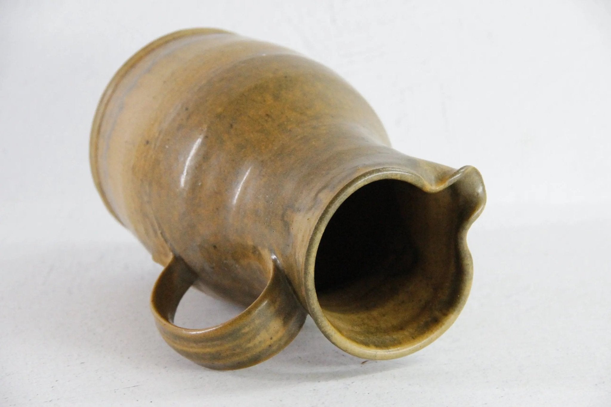 Vintage Pottery Pitcher | Matte Studio Art Signed - Debra Hall Lifestyle