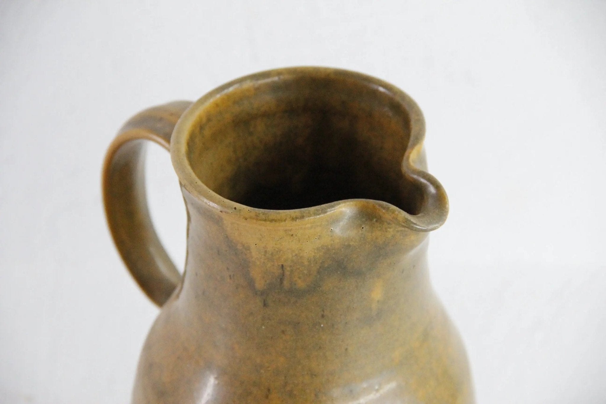 Vintage Pottery Pitcher | Matte Studio Art Signed - Debra Hall Lifestyle