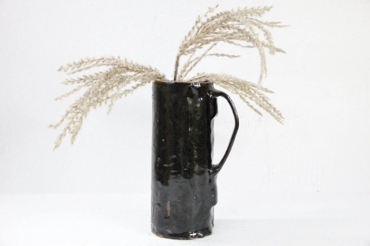 Vintage Pottery Pitcher | Studio Art Abstract Vase - Debra Hall Lifestyle