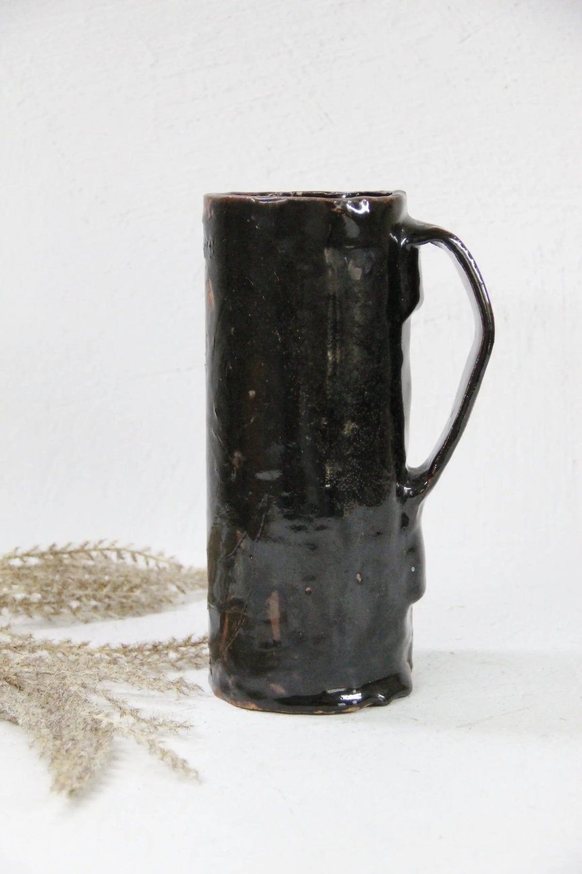 Vintage Pottery Pitcher | Studio Art Abstract Vase - Debra Hall Lifestyle