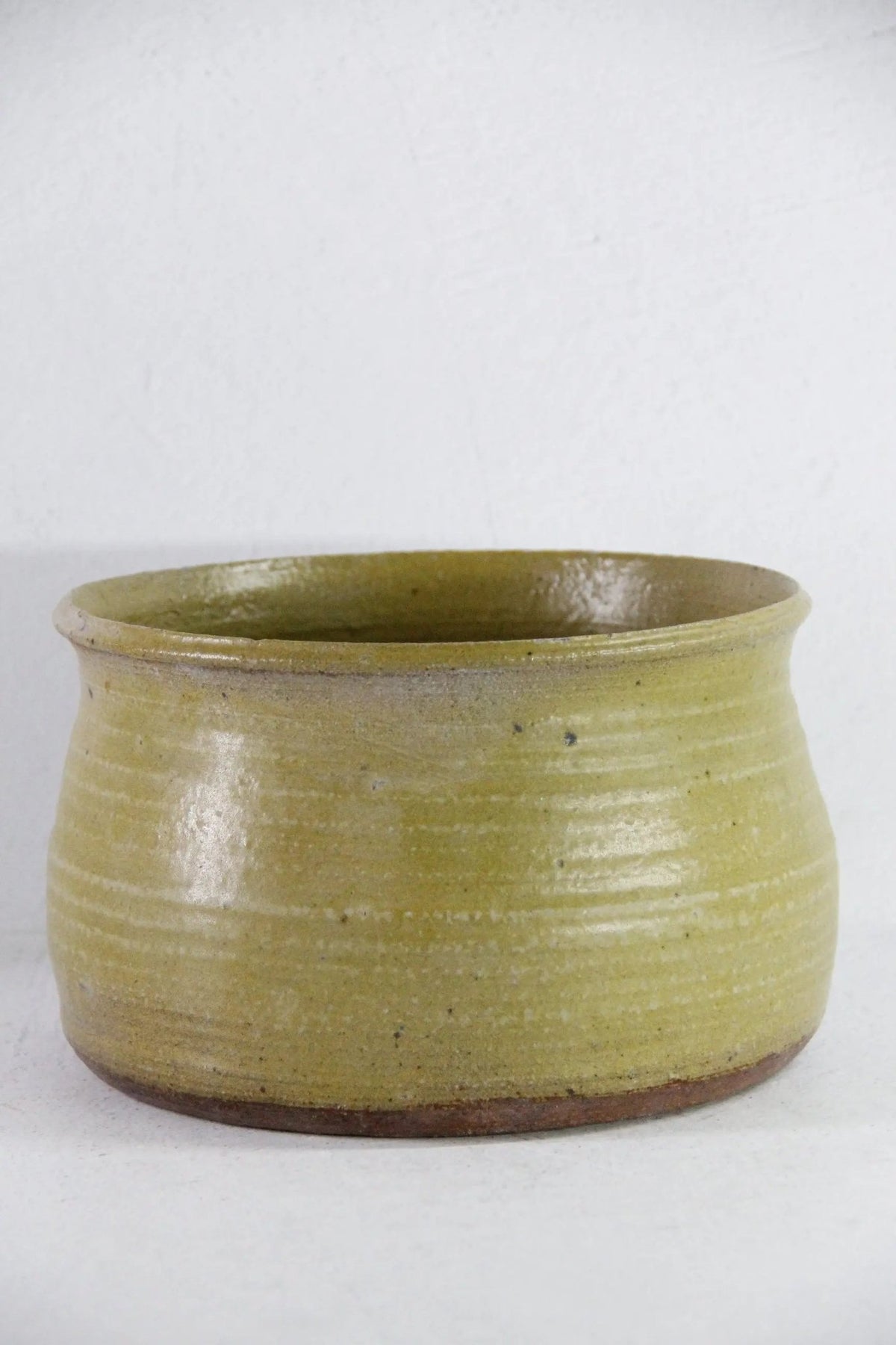 Vintage Pottery Planter | Large Green Studio Art Pot - Debra Hall Lifestyle