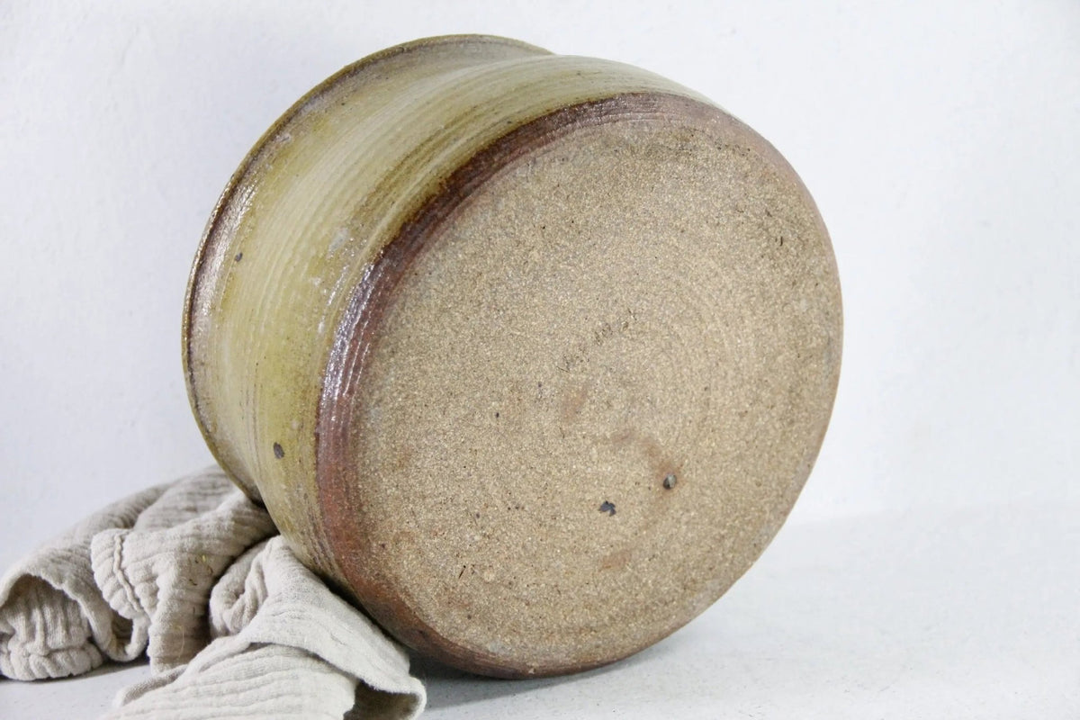Vintage Pottery Planter | Large Green Studio Art Pot - Debra Hall Lifestyle
