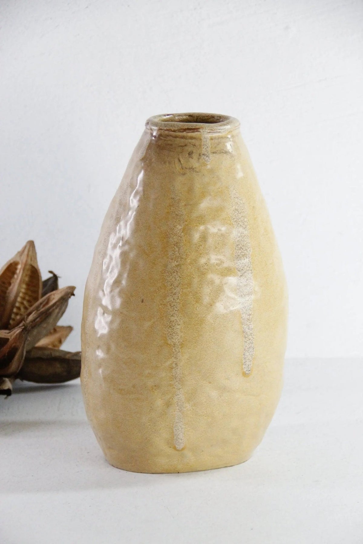Vintage Pottery Vase | Studio Art Vessel Artist Signed - Debra Hall Lifestyle