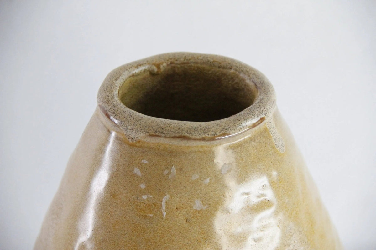 Vintage Pottery Vase | Studio Art Vessel Artist Signed - Debra Hall Lifestyle