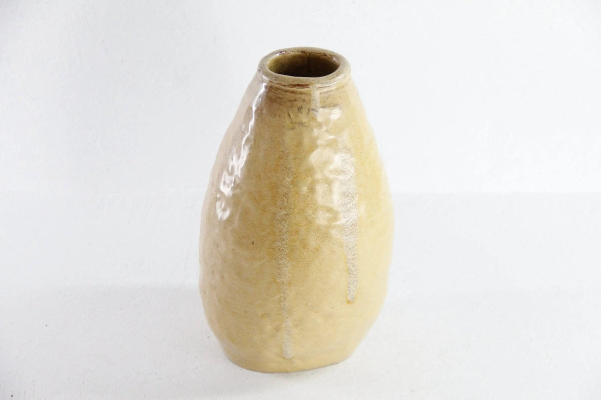 Vintage Pottery Vase | Studio Art Vessel Artist Signed - Debra Hall Lifestyle