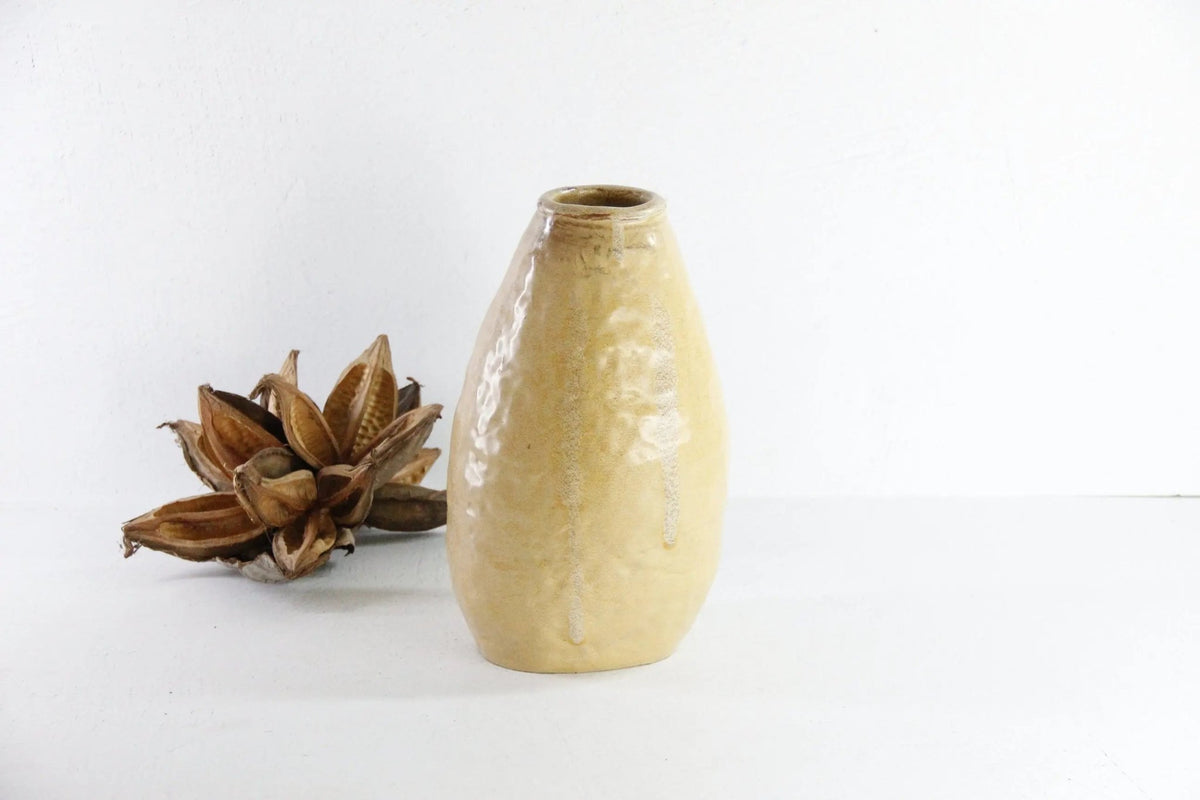 Vintage Pottery Vase | Studio Art Vessel Artist Signed - Debra Hall Lifestyle