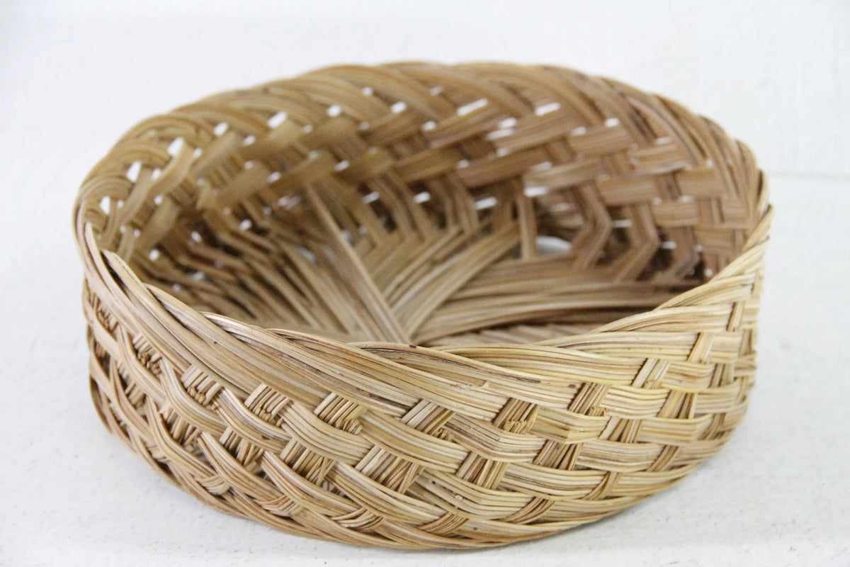 Vintage Rattan Tray With Beverage Holders| Set of 4 - Debra Hall Lifestyle