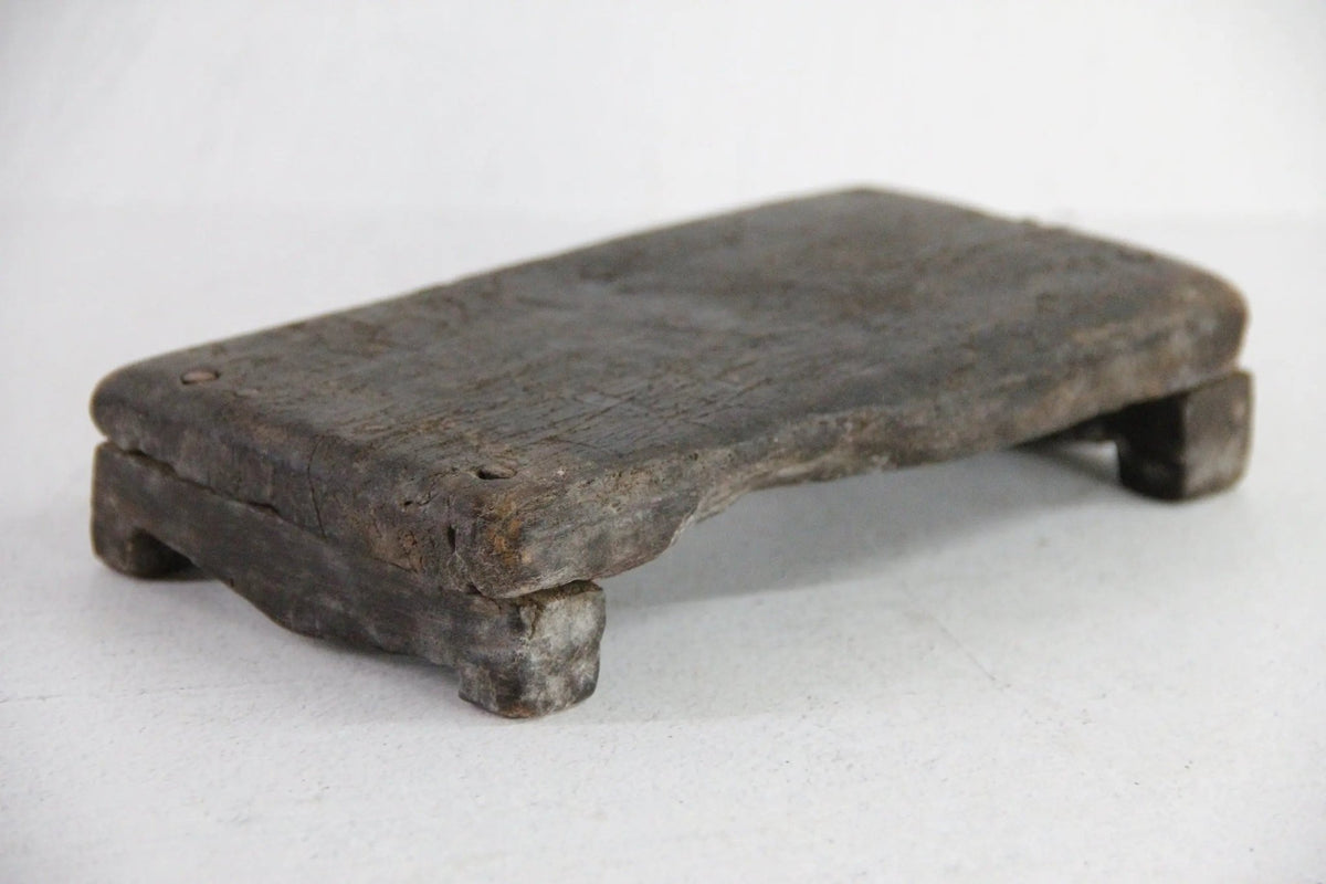 Vintage Riser Board | Antique Dark Wooden Tray Small - Debra Hall Lifestyle