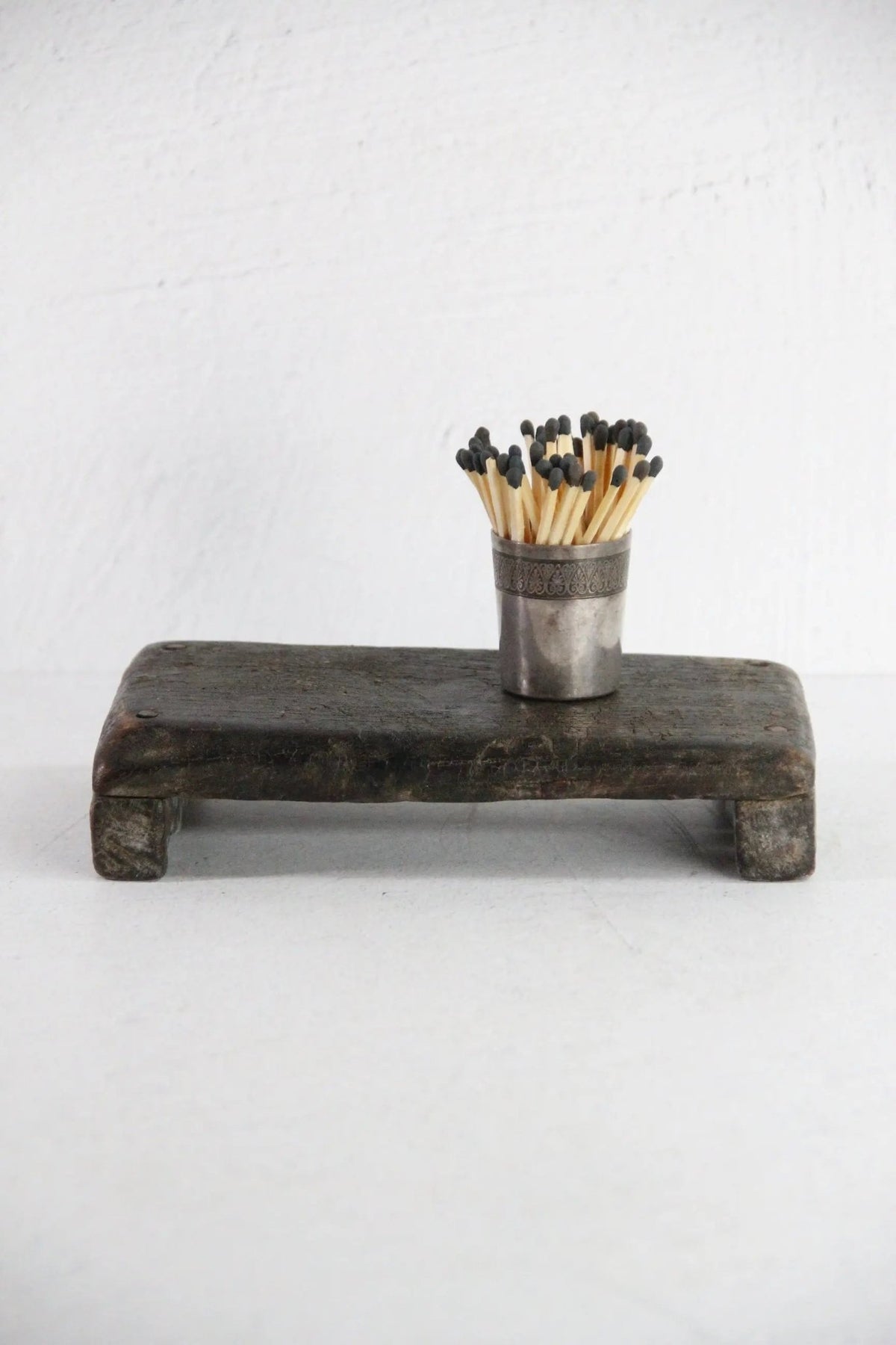 Vintage Riser Board | Antique Dark Wooden Tray Small - Debra Hall Lifestyle