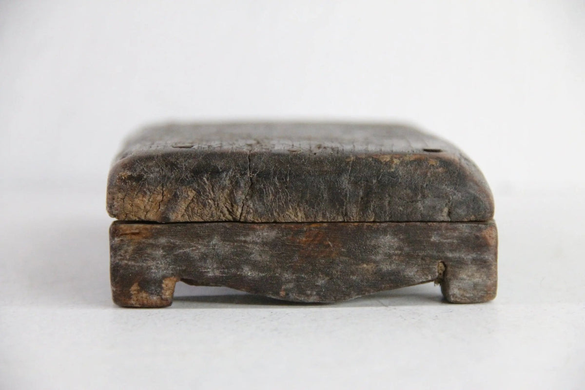 Vintage Riser Board | Antique Dark Wooden Tray Small - Debra Hall Lifestyle