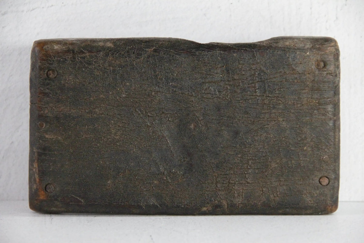 Vintage Riser Board | Antique Dark Wooden Tray Small - Debra Hall Lifestyle