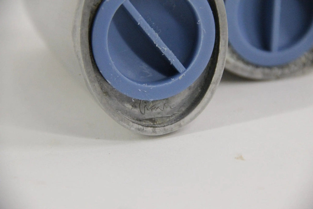 Vintage Salt and Pepper Shakers | Modernist Nickel - Debra Hall Lifestyle