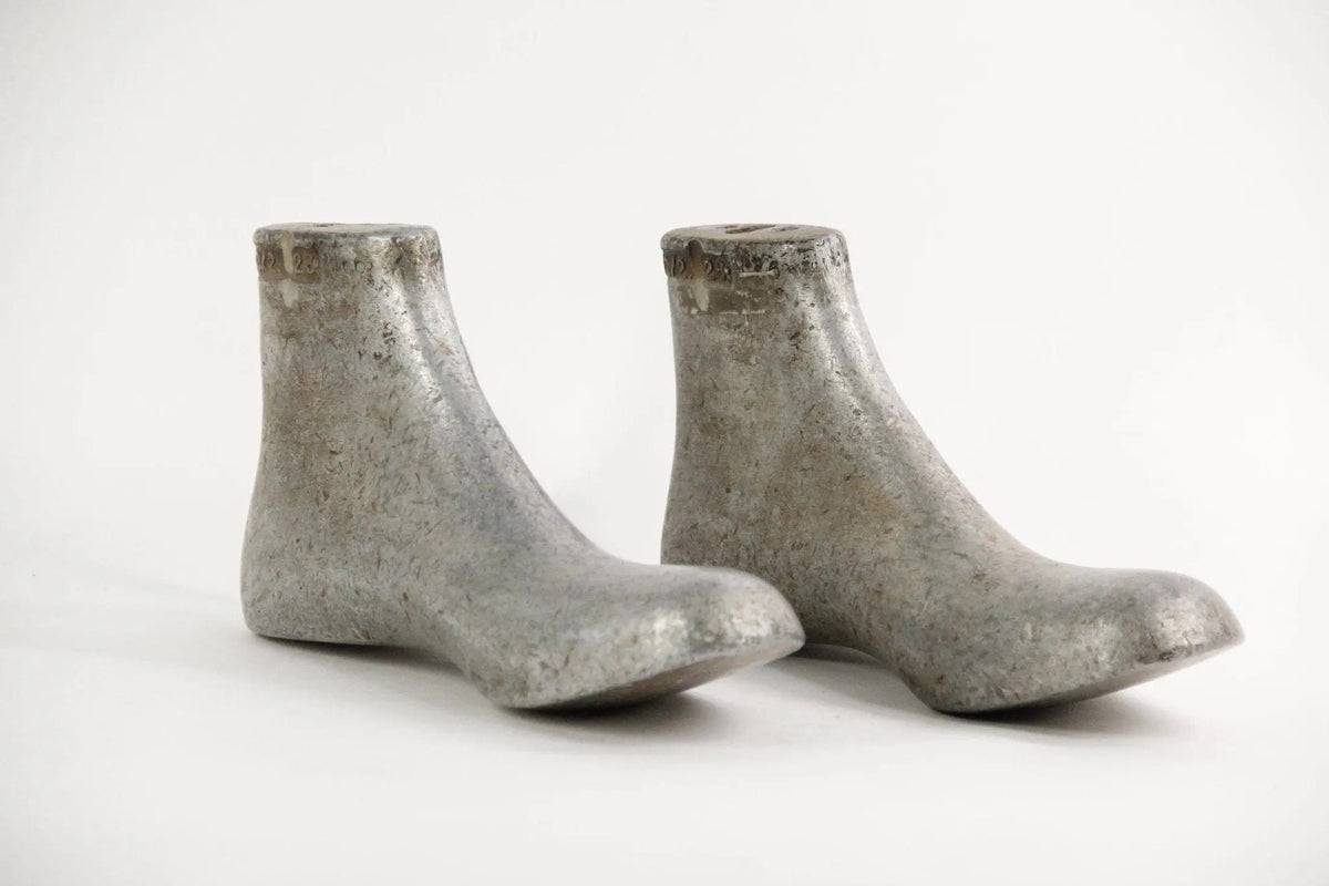 Vintage Shoe Form Mold | Industrial Metal Decor Object - Debra Hall Lifestyle