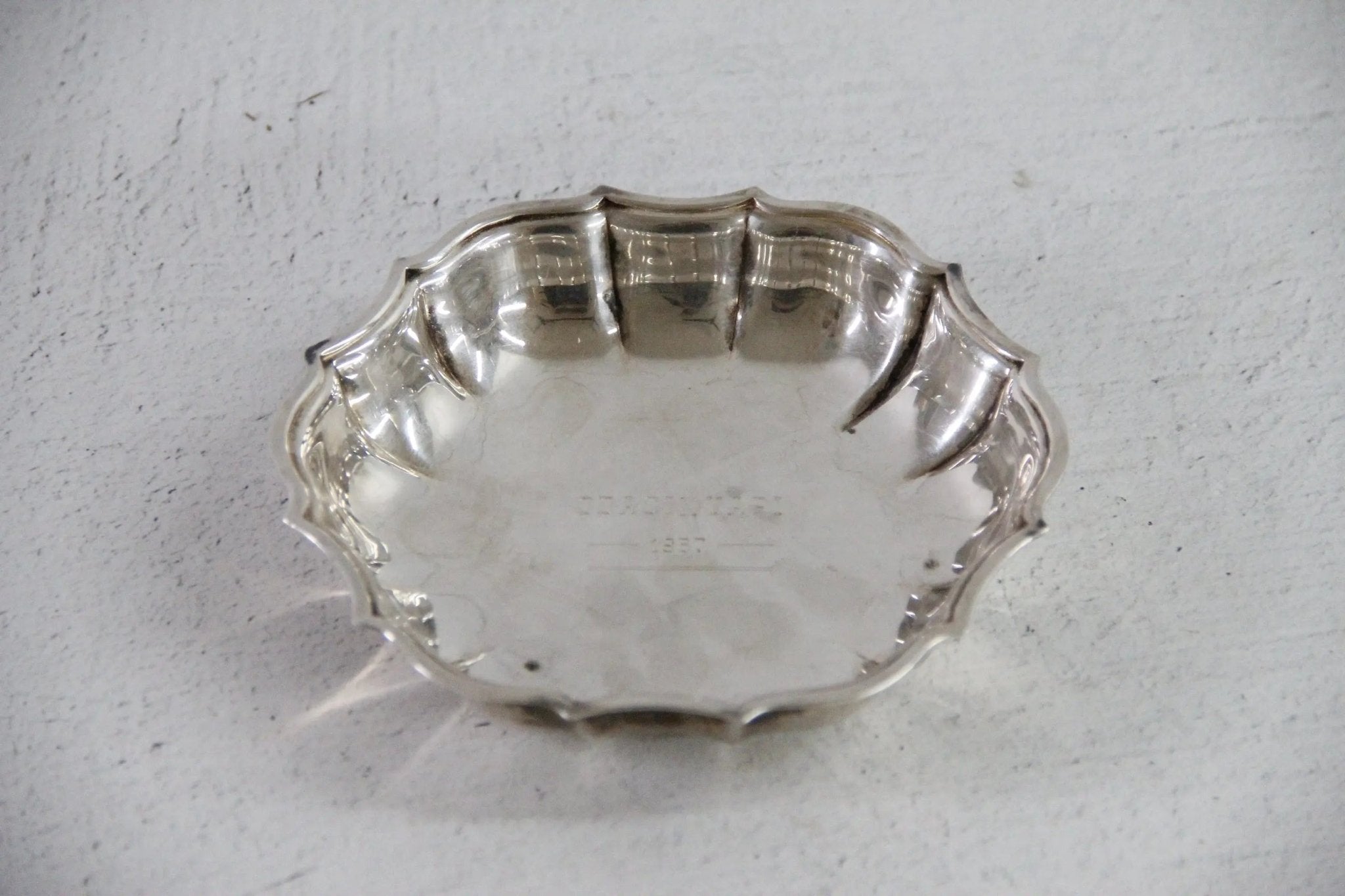 Vintage Silver Dish | Chippendale Bon Bon/Trinket Bowl - Debra Hall Lifestyle