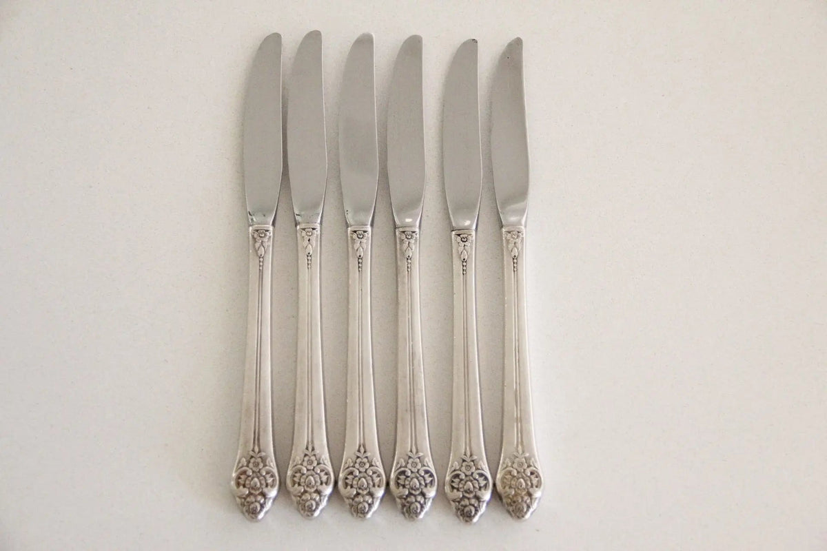 Vintage Silver Flatware | Grille Set 6 Pcs. - Debra Hall Lifestyle