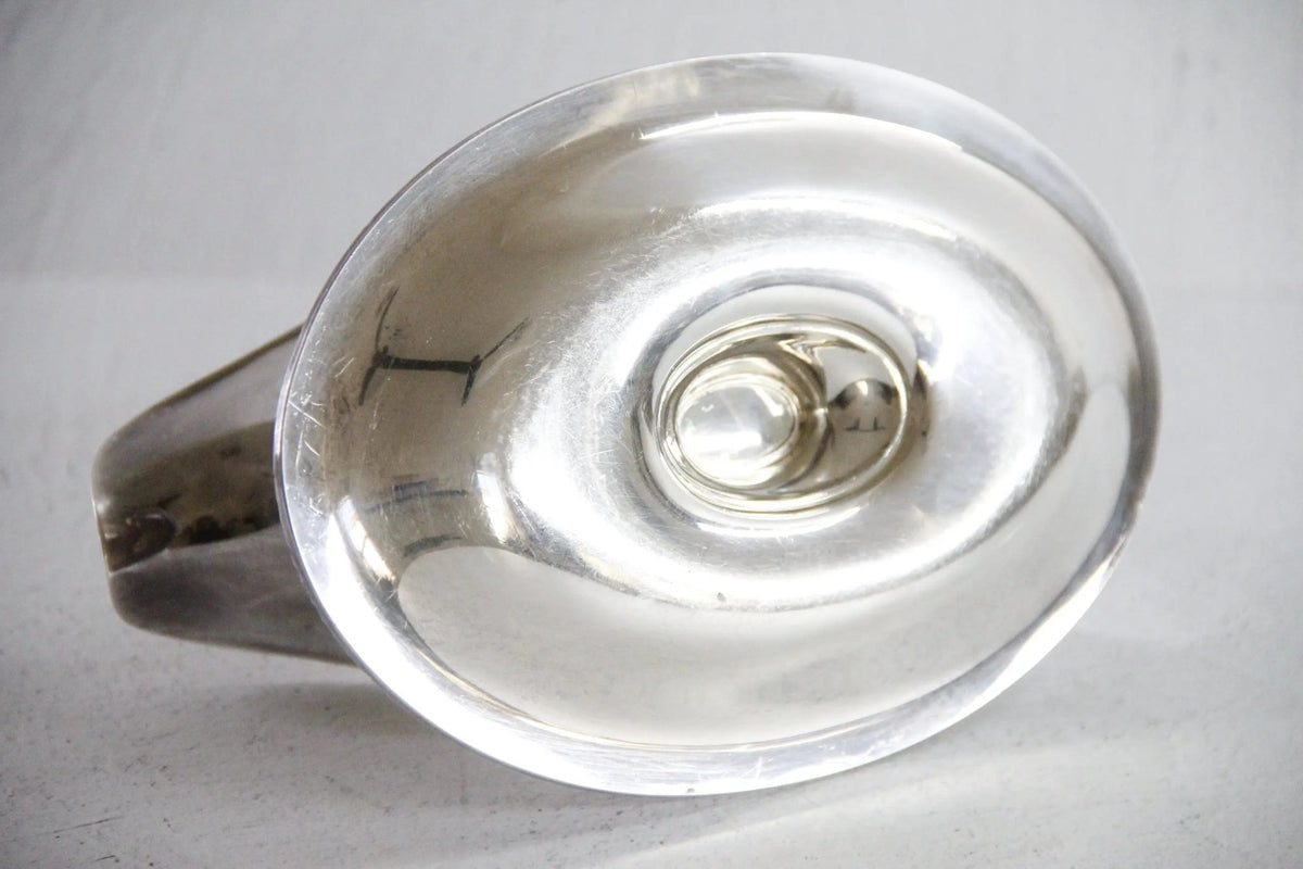 Vintage Silver-Plated Gravy Boat W/ Handle & Attached Underplate, WM Rogers - Debra Hall Lifestyle