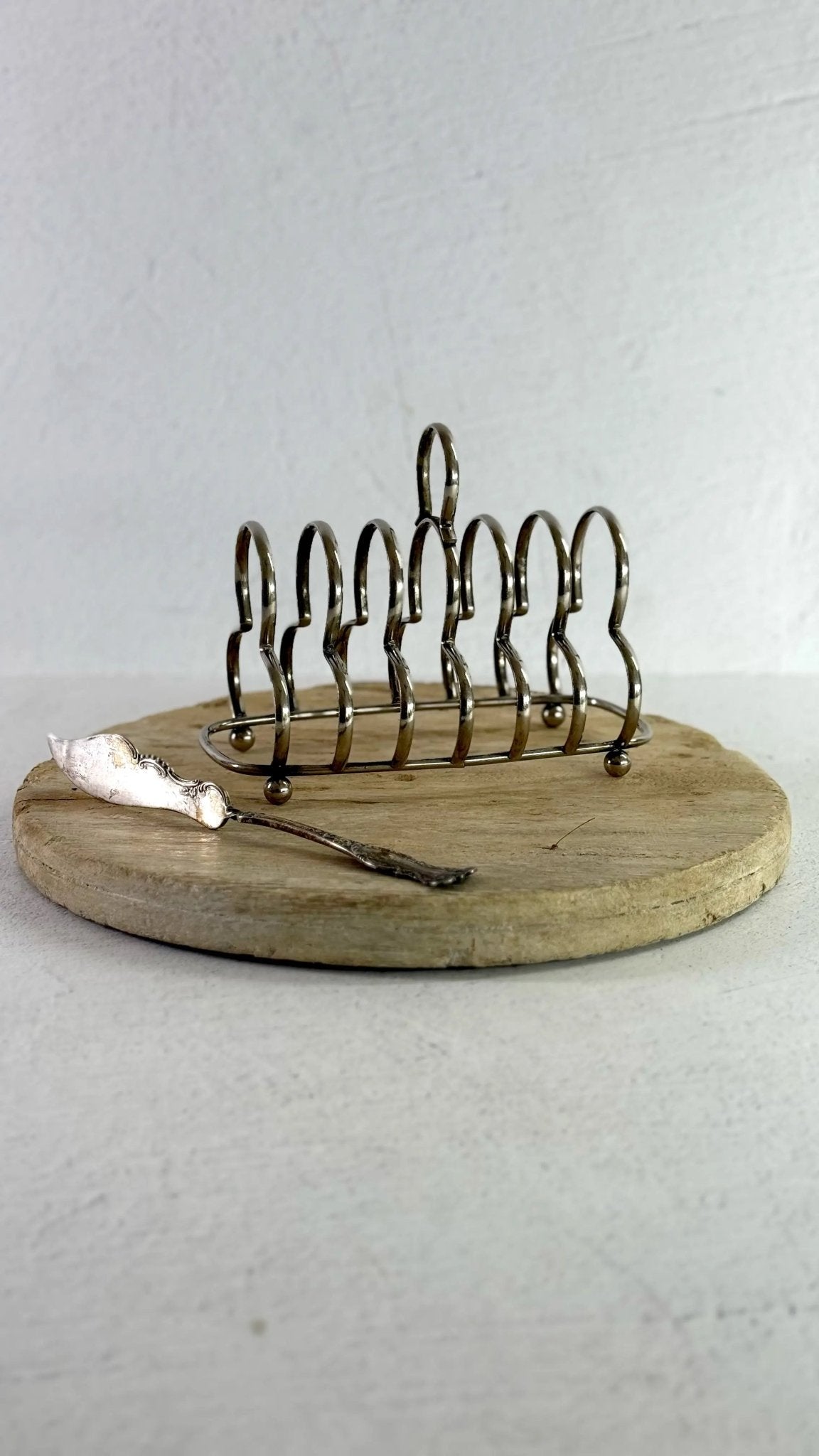 Vintage Silver Toast Rack | 6 Slice Stamped England - Debra Hall Lifestyle