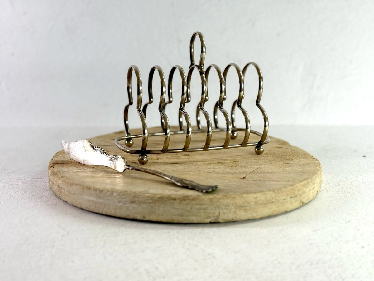 Vintage Silver Toast Rack | 6 Slice Stamped England - Debra Hall Lifestyle
