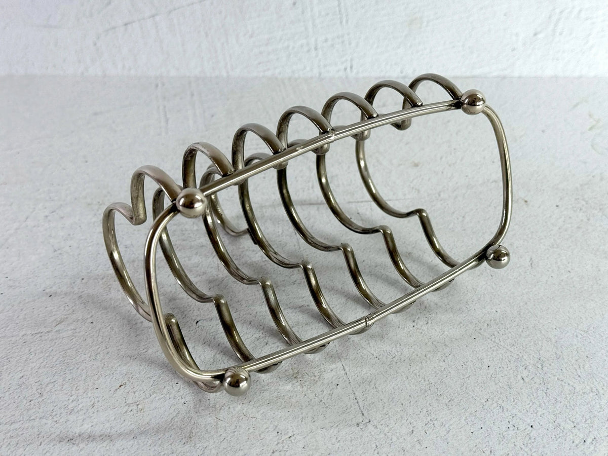 Vintage Silver Toast Rack | 6 Slice Stamped England - Debra Hall Lifestyle
