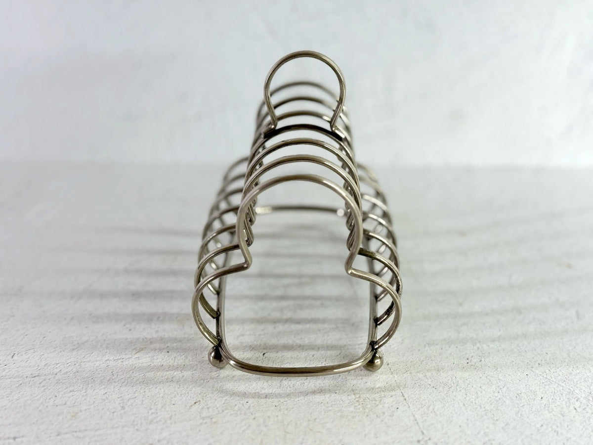Vintage Silver Toast Rack | 6 Slice Stamped England - Debra Hall Lifestyle