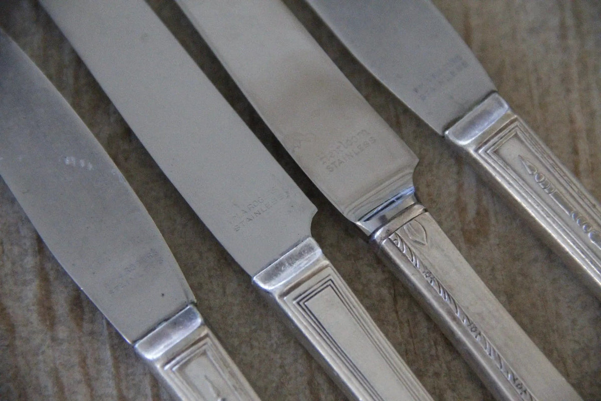 Vintage Silverplate Flatware |Grille Knives - Debra Hall Lifestyle