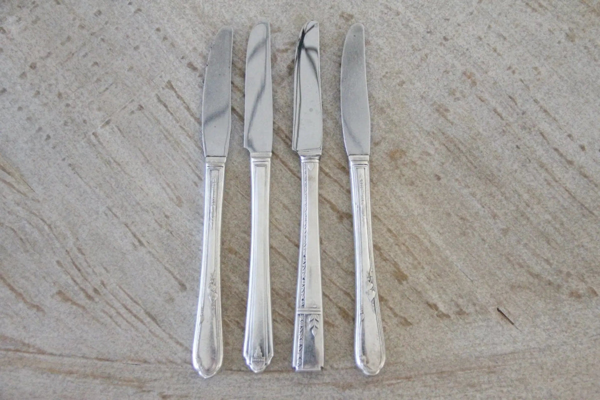 Vintage Silverplate Flatware |Grille Knives - Debra Hall Lifestyle