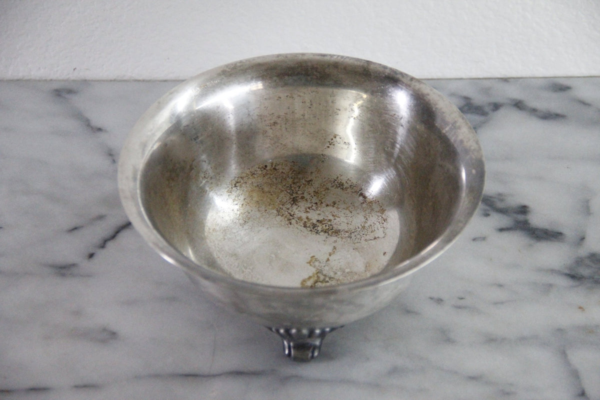 Vintage Silverplate Trophy Bowl Bristol Silver Footed 1962 - Debra Hall Lifestyle