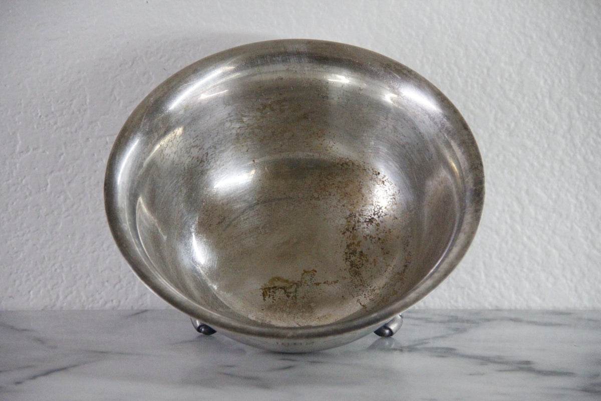 Vintage Silverplate Trophy Bowl Bristol Silver Footed 1962 - Debra Hall Lifestyle