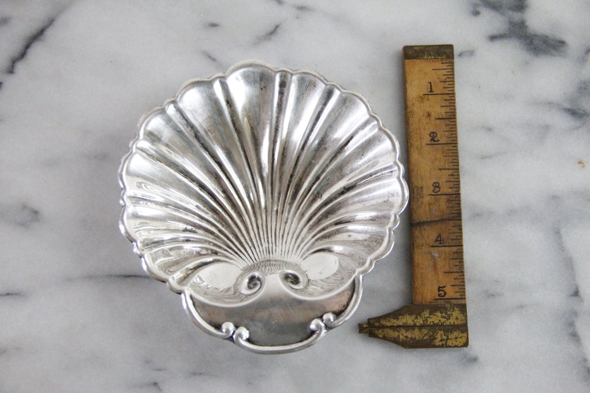 Vintage Sterling Silver Shell Dish Footed Scallop Bowl - Debra Hall Lifestyle