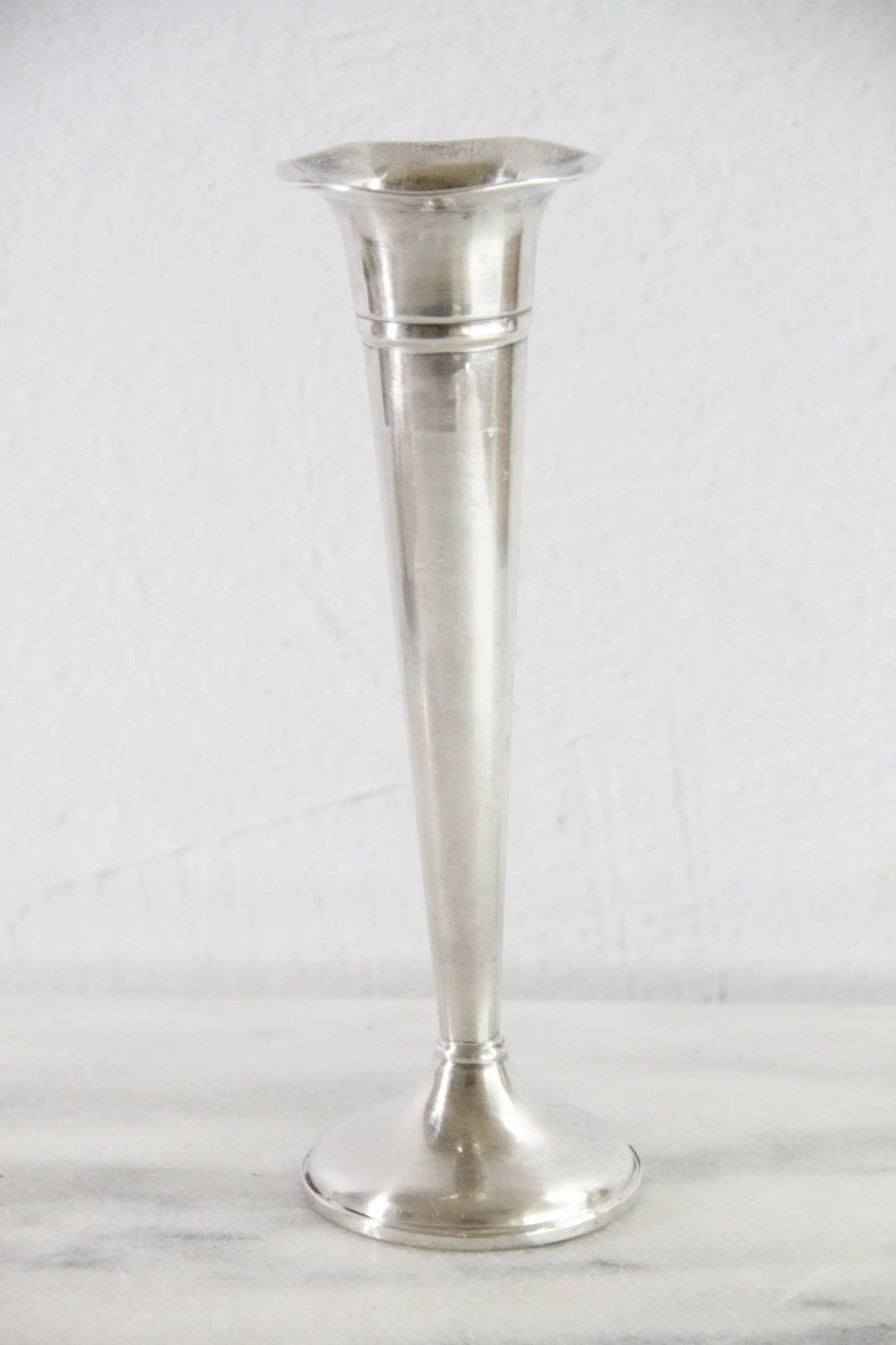 Vintage Sterling Silver Vase Preisner 8" Trumpet Bud Vase 4.4 oz - Debra Hall Lifestyle