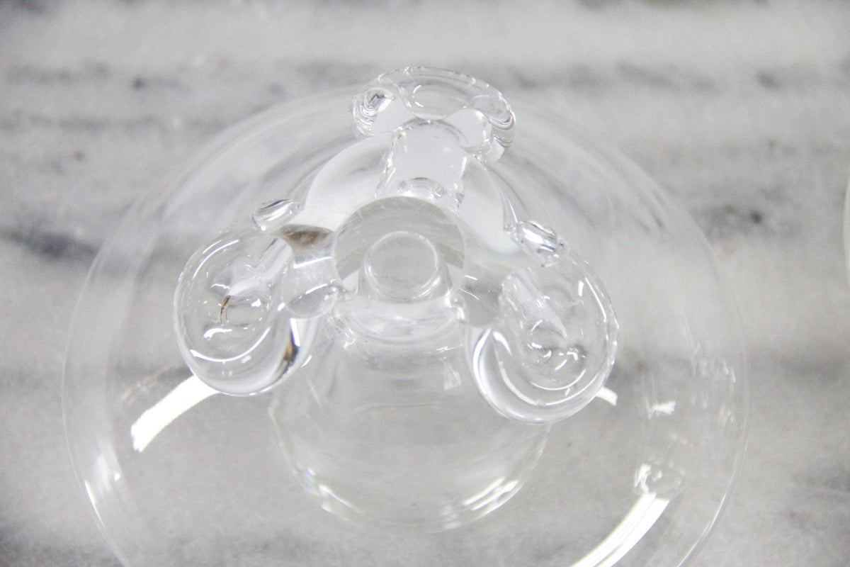 Vintage Steuben Crystal Candlestick Holders | Signed Pair - Debra Hall Lifestyle