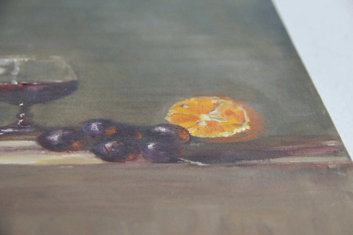 Vintage Still Life Painting | Fruit Table - Debra Hall Lifestyle