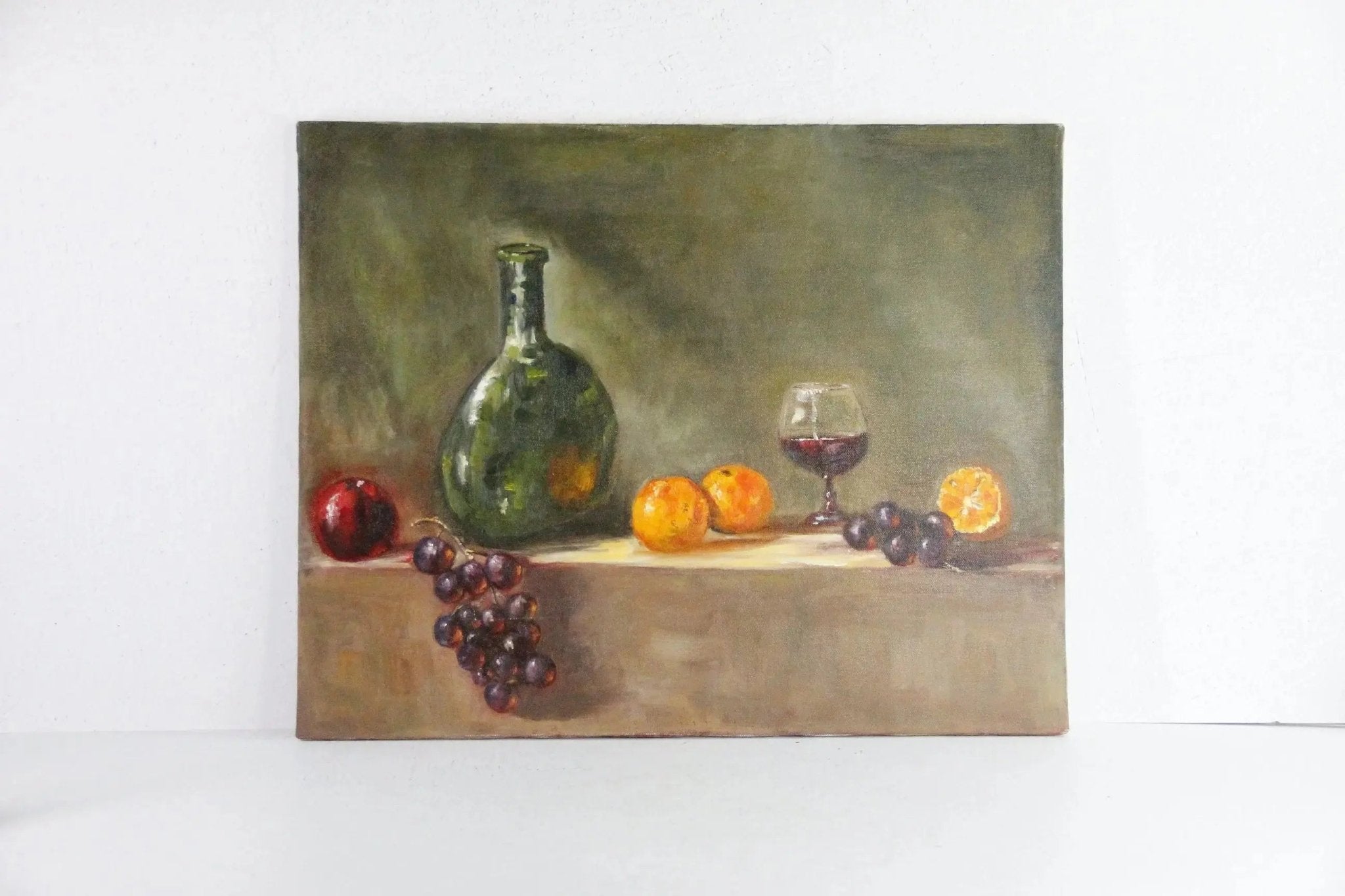Vintage Still Life Painting | Fruit Table - Debra Hall Lifestyle