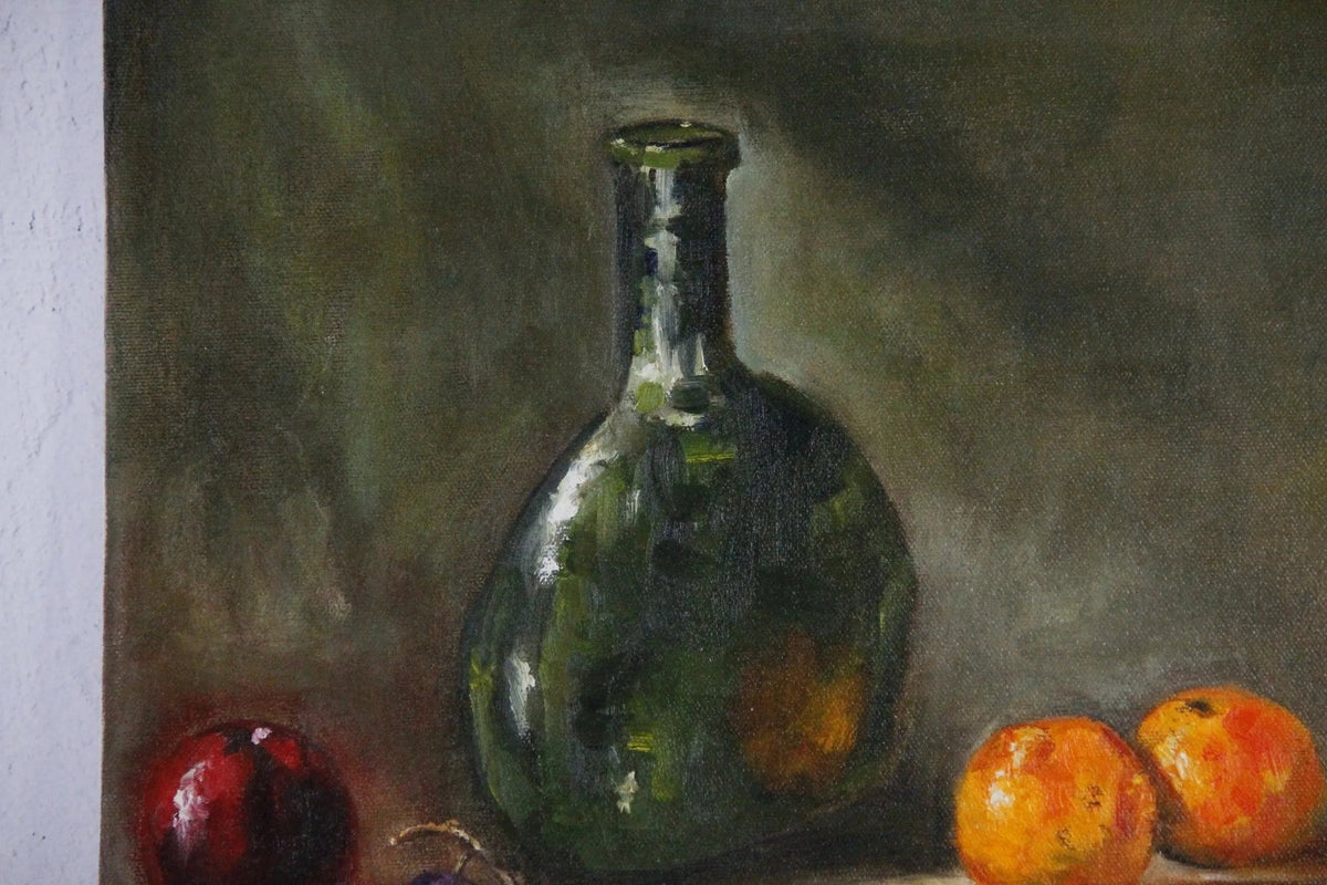 Vintage Still Life Painting | Fruit Table - Debra Hall Lifestyle
