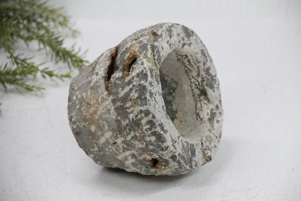 Vintage Stone Mortar | Hand Carved Garlic Grinder - Debra Hall Lifestyle