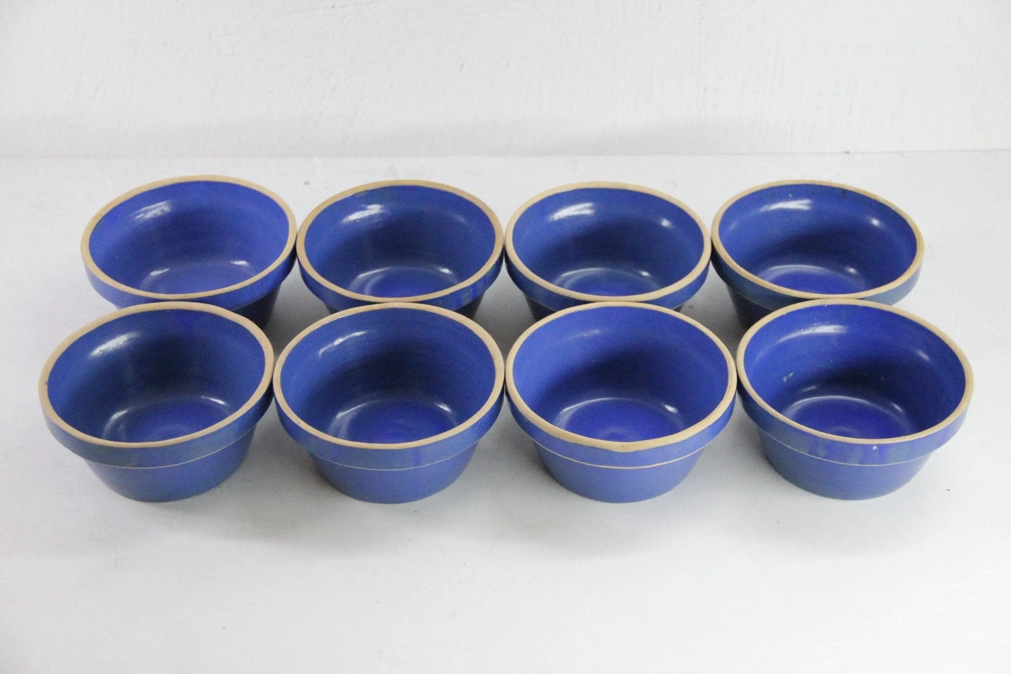 Vintage Stoneware Bowl | Clay City Pottery Blue 5" - Debra Hall Lifestyle