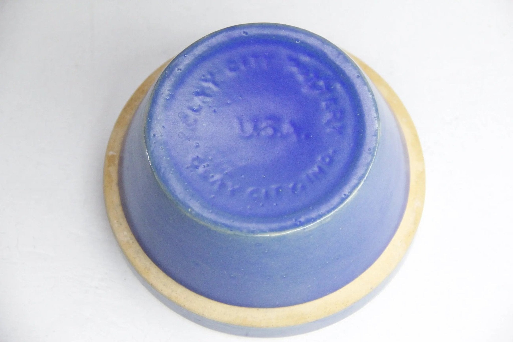 Vintage Stoneware Bowl | Clay City Pottery Blue 5" - Debra Hall Lifestyle