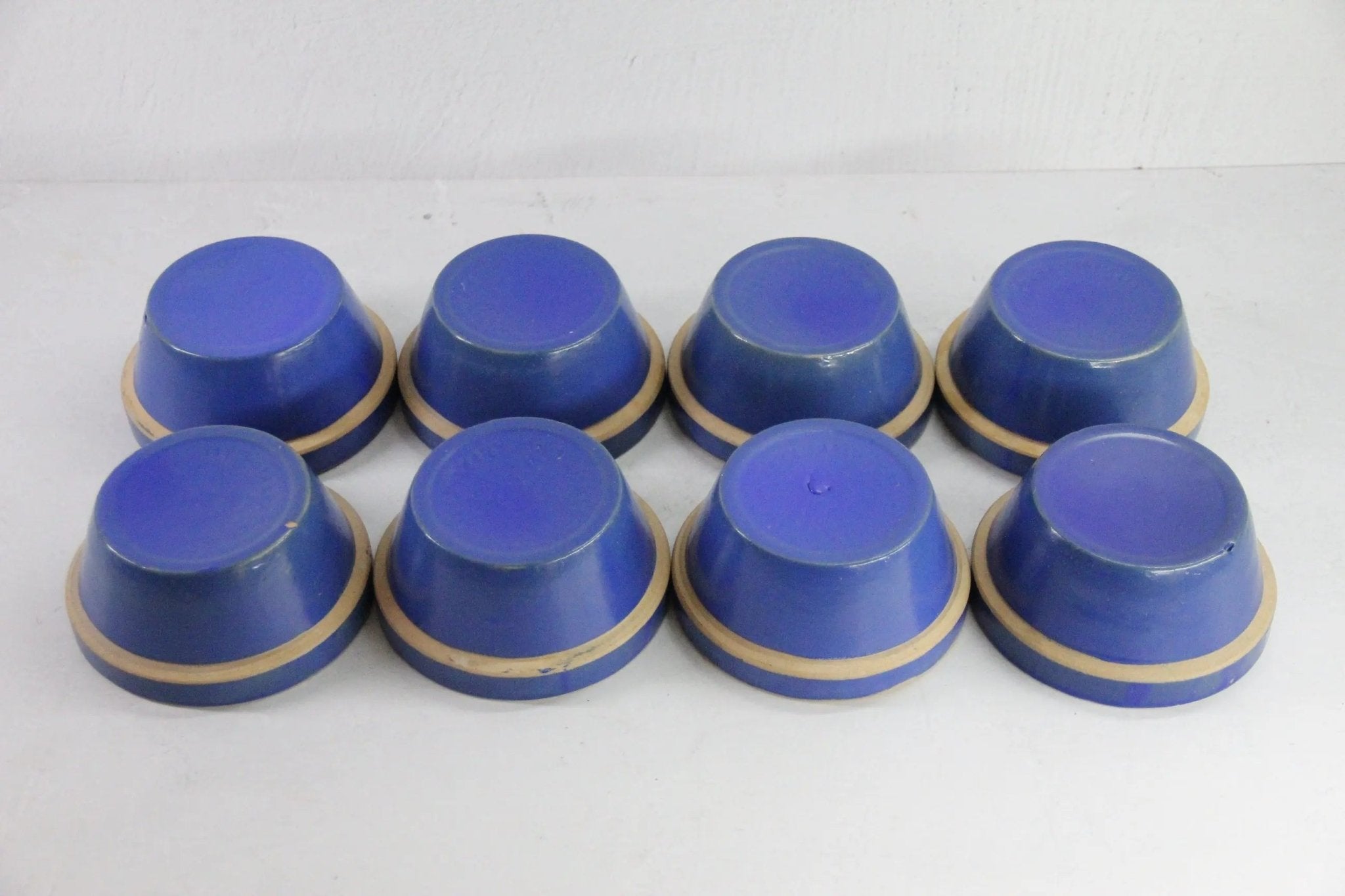 Vintage Stoneware Bowl | Clay City Pottery Blue 5" - Debra Hall Lifestyle
