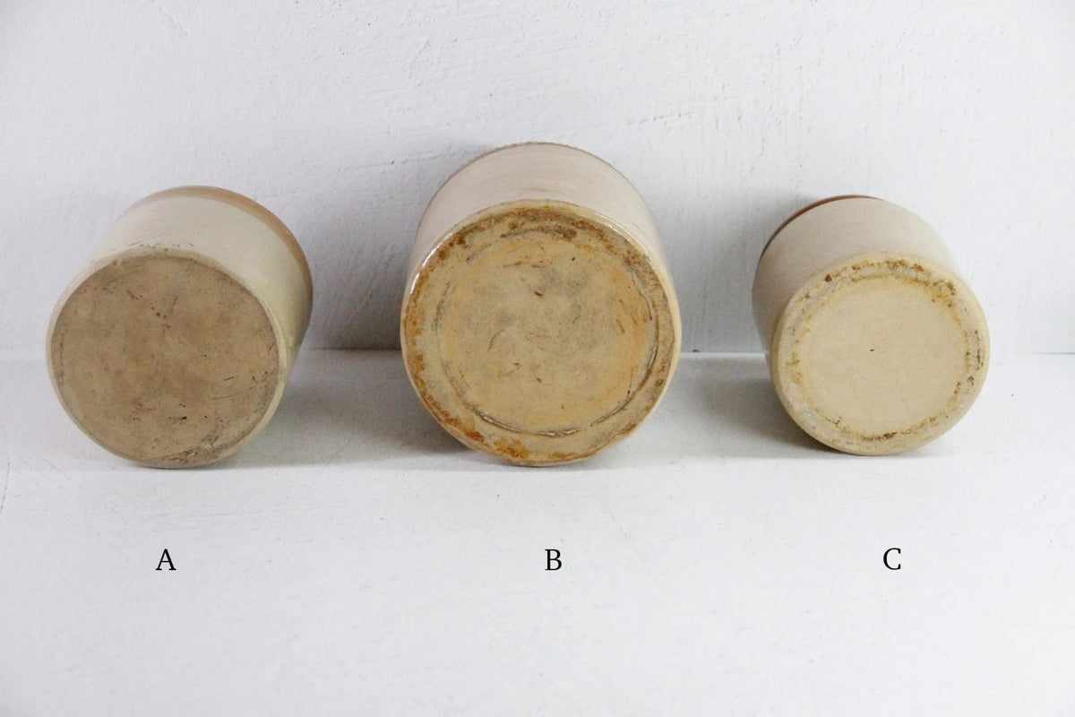 Vintage Stoneware Jar | English Two Tone Utensil - Debra Hall Lifestyle