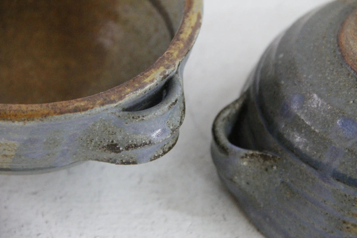 Vintage Studio Pottery Bowls | Set of Two Hand Thrown - Debra Hall Lifestyle