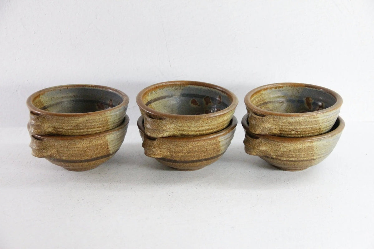 Vintage Studio Pottery Bowls | Set of Two Hand Thrown - Debra Hall Lifestyle