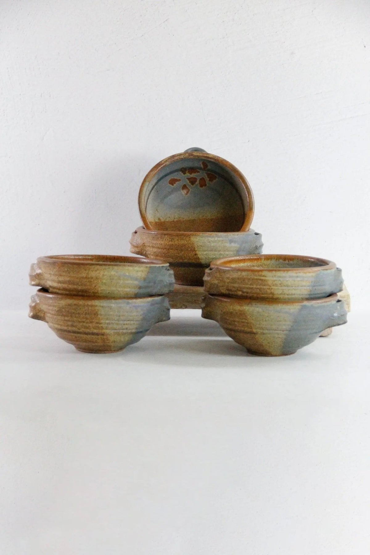 Vintage Studio Pottery Bowls | Set of Two Hand Thrown - Debra Hall Lifestyle